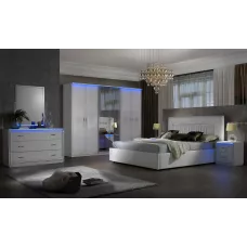 Dormitor Modern New Gemma cu Dulap 6 Uși