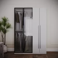 DRESSING MONTREAL MDF CULOARE ALB+GRI 