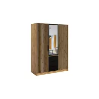 Dulap Bali Lux 3 Usi D3 cu Riflaj si Oglinda