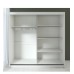 Dulap UC MP3, 200x60x200cm, Alb/Antracit