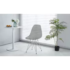 Scaun PP712 Plastic Transparent-Gri