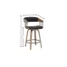 Scaun Bar JY3111X2-M Gri Inchis