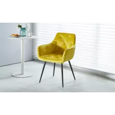 Scaun Living Tapițat KJC38 Galben
