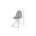 Scaun PP712 Plastic Transparent-Gri