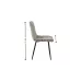 Scaun Living Tapitat KJC37 Bej