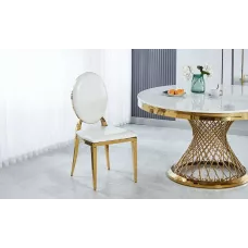 Scaun Living White Top Gold KJC166
