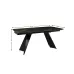 Masa Extensibila Blat Ceramic Negru/Auriu DTM0105CS