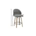 Scaun Bar JY3220X-M Gri
