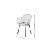 Scaun PP130MP Alb