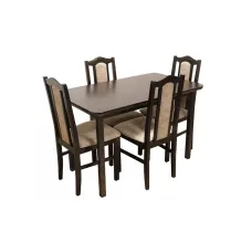 Set Masă Living Max 4 wenge cu 4 Scaune Boss II 18A