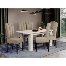 Set masa Venetia extensibila + 6 scaune Wog