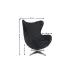 Fotoliu Living Rotativ KJLC-132 Negru