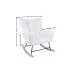 Fotoliu Living tip Balansoar KJLC037 Alb