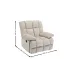 Fotoliu cu Recliner KJC4423 Bej