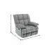 Fotoliu cu Recliner KJC4423 Gri