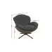 Fotoliu Living Rotativ KJLC062A Gri Inchis