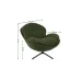 Fotoliu Living Rotativ KJLC062 Verde