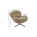 Fotoliu Living Rotativ KJLC062 Maro