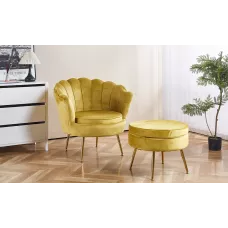 Set Marbella Fotoliu cu Masuta Living KJL214 Galben