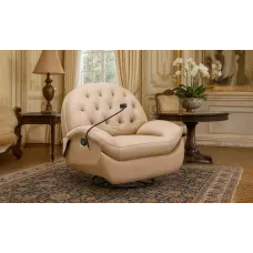 Fotoliul cu Recliner KJLC041 Bej, cu suport de telefon