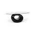 Masuta Cafea cu Blat de Sticla KJCT005 Negru